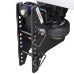 20K Super Drop Max Black Air Hitch Base Frame with Pins Installed