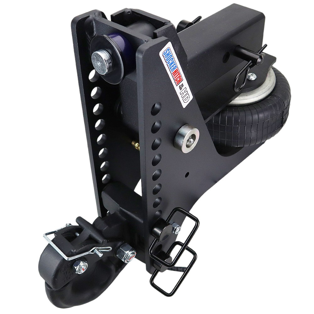 20K Super Drop Max Black Air Hitch & Channel 10-Ton Pintle - 2-1/2" Receiver