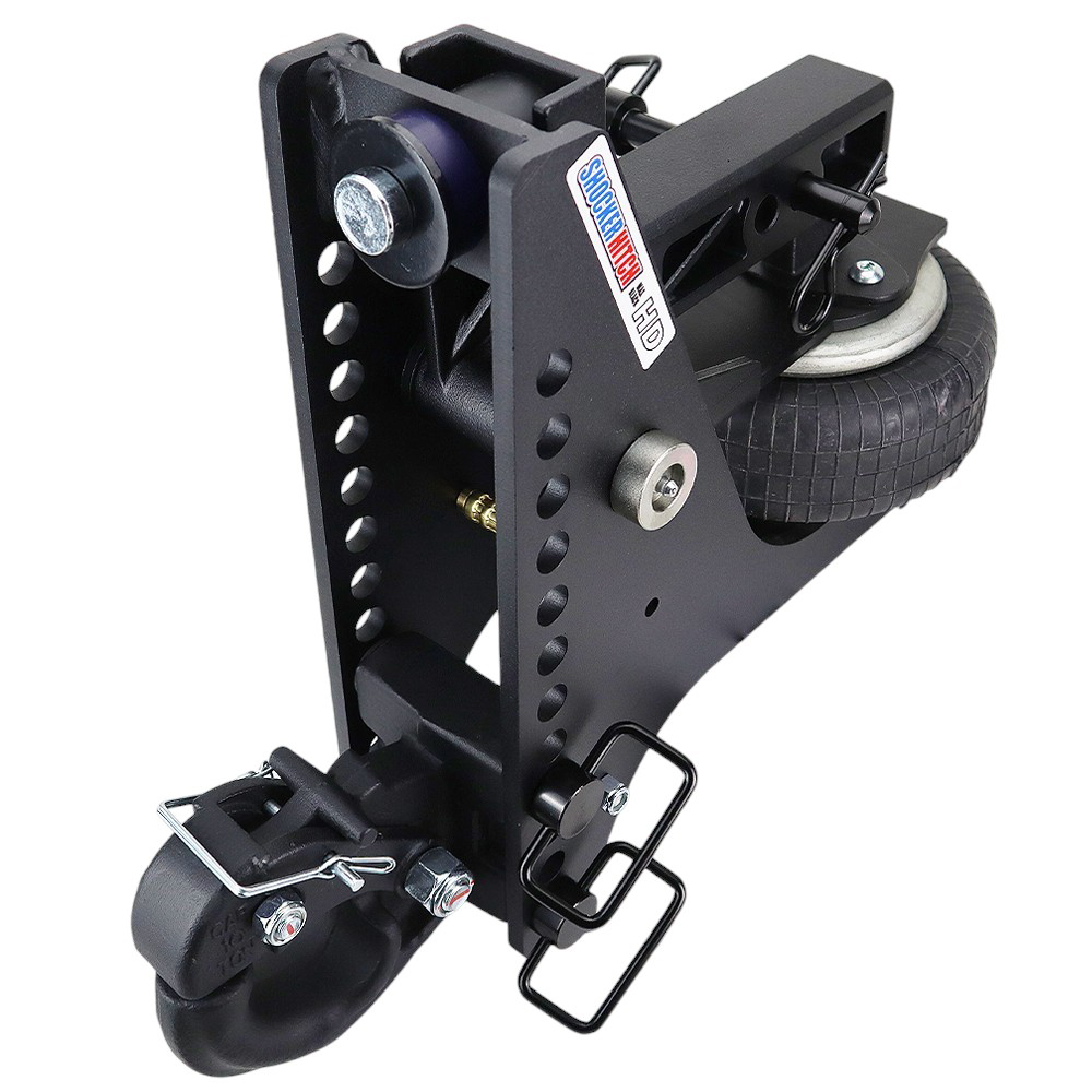 Shocker HD Max Black Super Drop Air Pintle Hitch - 10 Ton