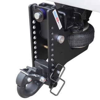 20K Super Drop Max Black Air Hitch & Channel Pintle Installed