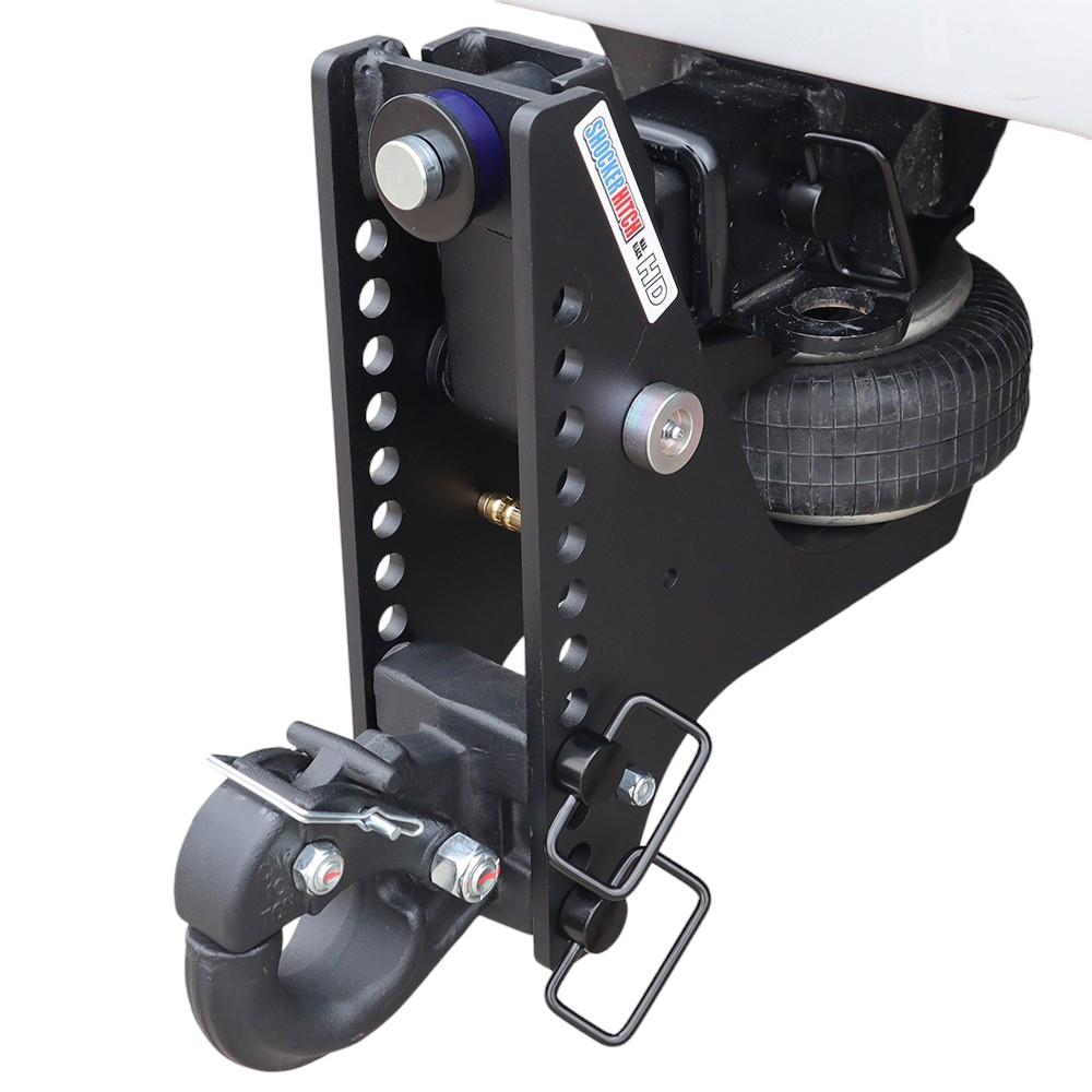 20K Super Drop Max Black Air Hitch & Channel Pintle Installed