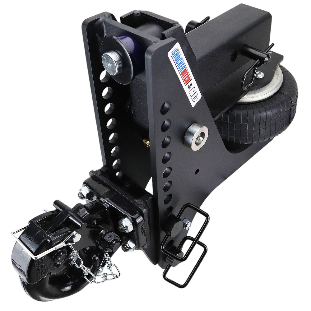 20K Super Drop Max Black Air Hitch & Channel Pintle - 2-1/2" Receiver