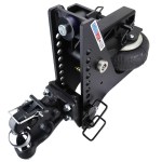 20K Super Drop Max Black Air Hitch & Channel 8-Ton Pintle & 2-5/16" Ball - 2" Receiver