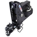 20K Super Drop Max Black Air Hitch & Channel 8-Ton Pintle Hook & 2 Ball- 2-1/2" Receiver