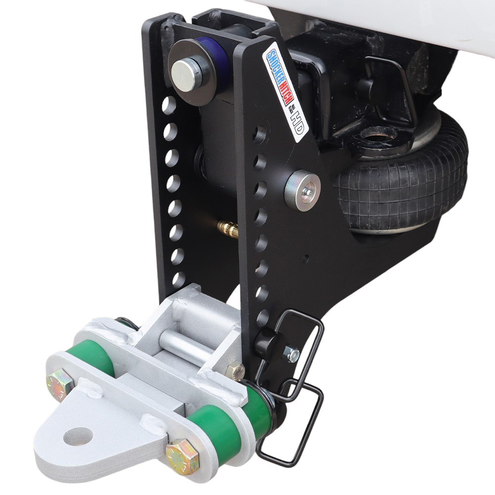 20K Super Drop Max Black Air Hitch & Cushioned Drawbar Installed