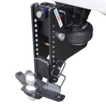 20K Super Drop Max Black Air Hitch & Sway Tab Drop Mount w/ 2-5/16" Ball Installed