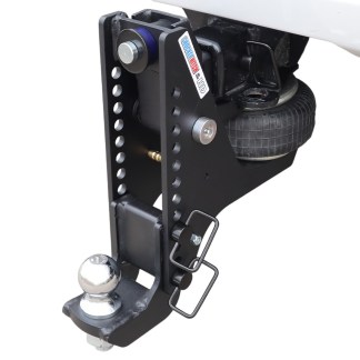 20K Super Drop Max Black Air Hitch & Drop Mount w/ 2-5/16" Ball Installed