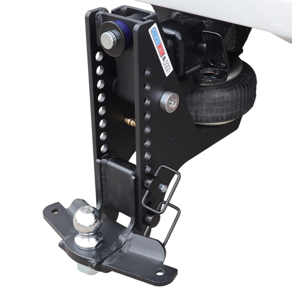 20K Super Drop Max Black Air Hitch & Sway Tab Drop Mount w/ 2" Ball Installed
