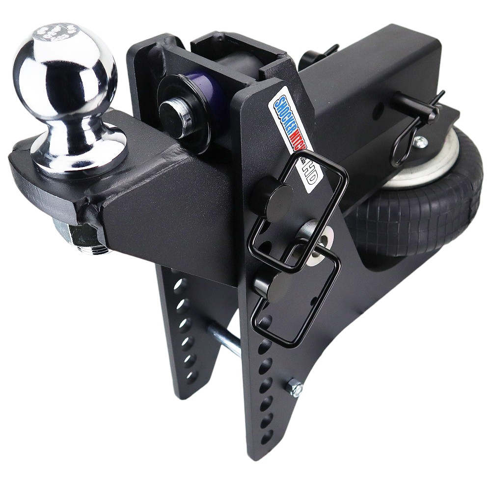 20K Super Drop Max Black Air Hitch & Raised Mount w/ 2-5/16" Ball - 2-1/2" Receiver