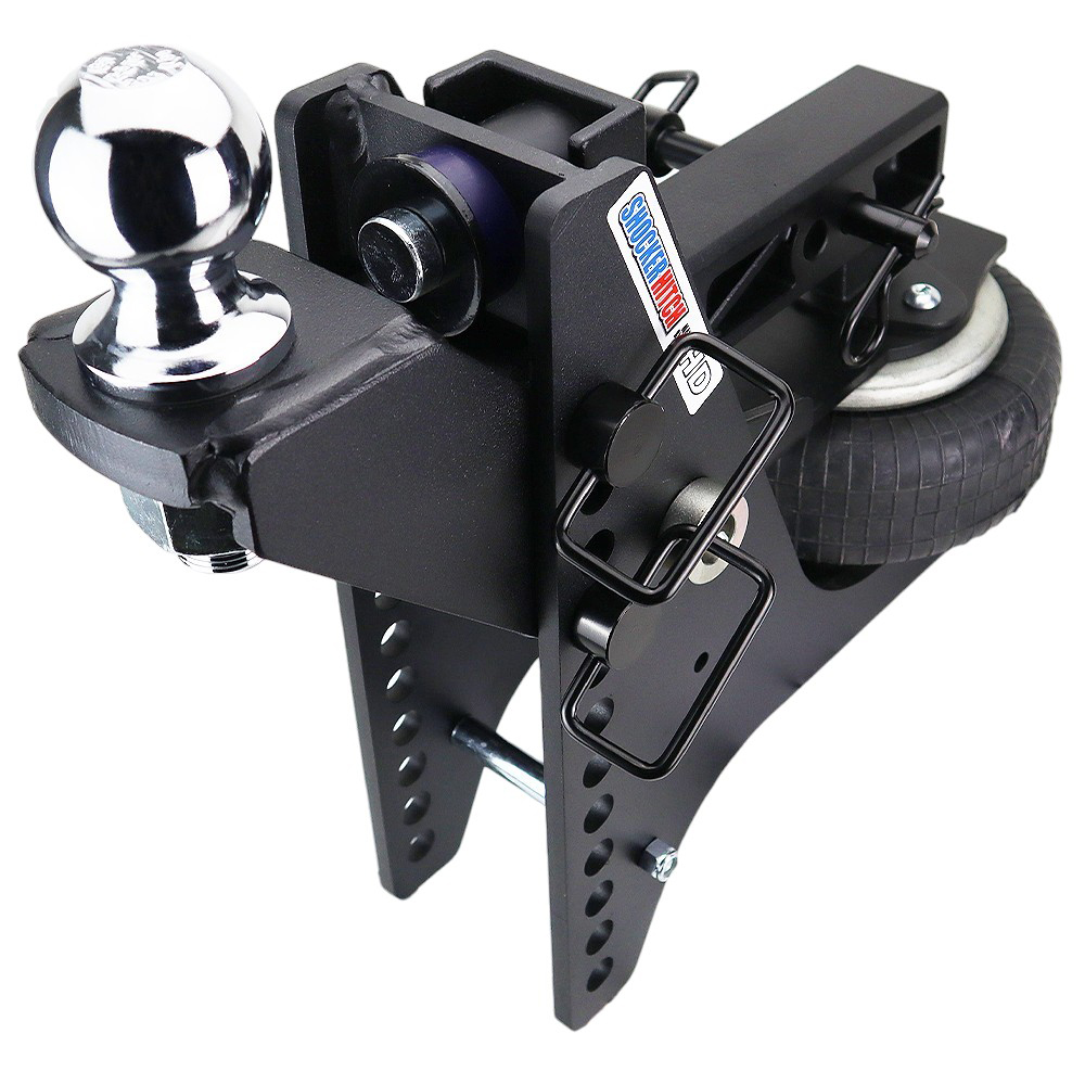 20K Super Drop Max Black Air Hitch & Raised Mount w/ 2-5/16" Ball - 2" Receiver