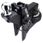 20K Super Drop Max Black Air Hitch & Raised Mount w/ 2-5/16" Ball - 3" Receiver