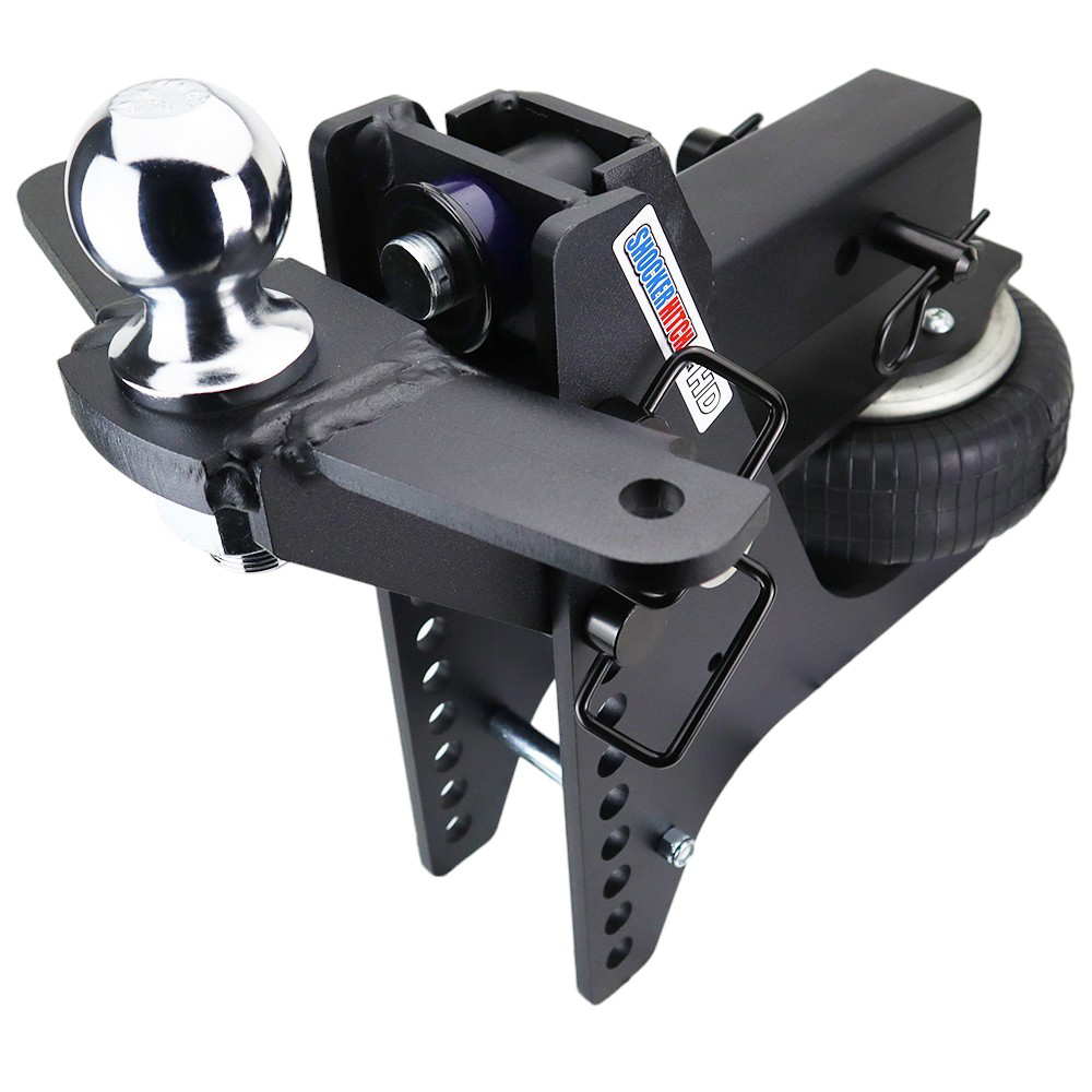 20K Super Drop Max Black Air Hitch & Sway Tab Raised Mount w/ 2-5/16" Ball - 2-1/2" Receiver