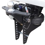 20K Super Duty Max Black Air Hitch & Sway Tab Raised Mount w/ 2-5/16" Ball Installed