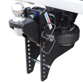 20K Super Drop Max Black Air Hitch & Raised Mount w/ 2-5/16" Ball Installed