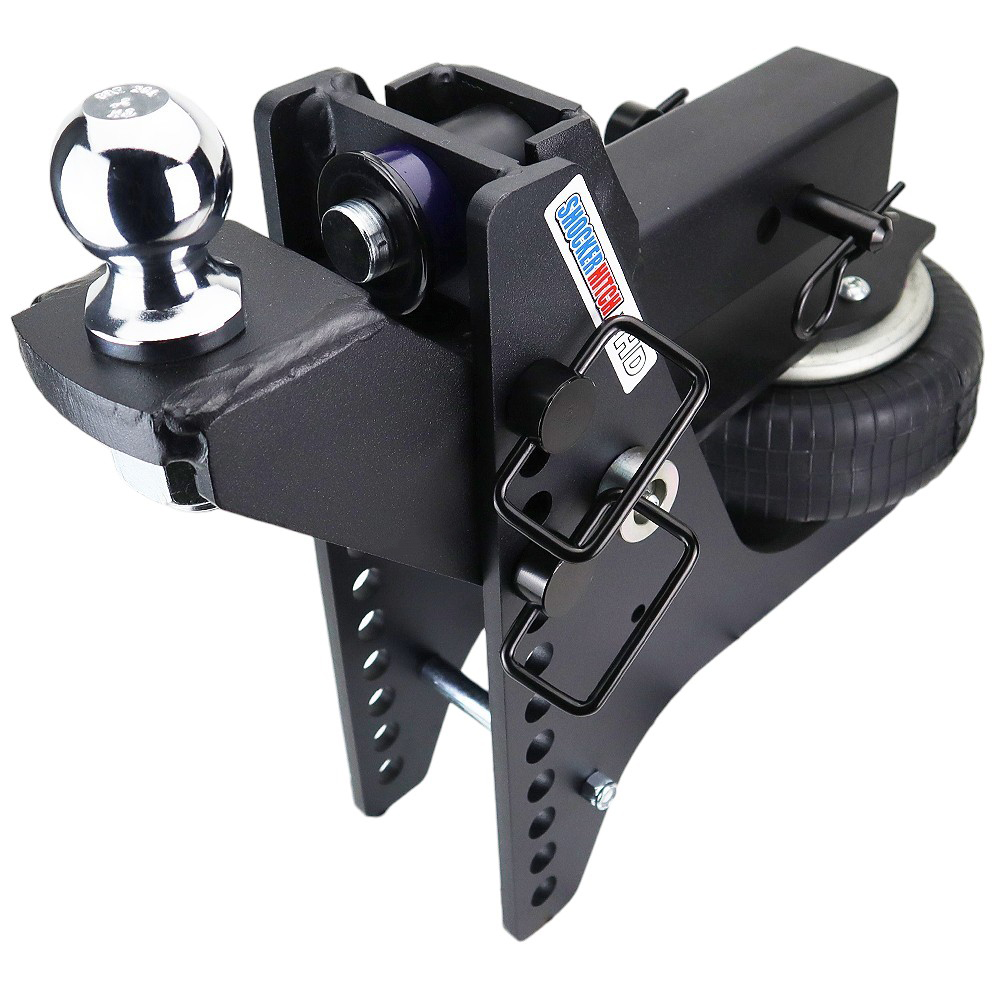 20K Super Drop Max Black Air Hitch & Raised Mount w/ 2" Ball - 2-1/2" Receiver