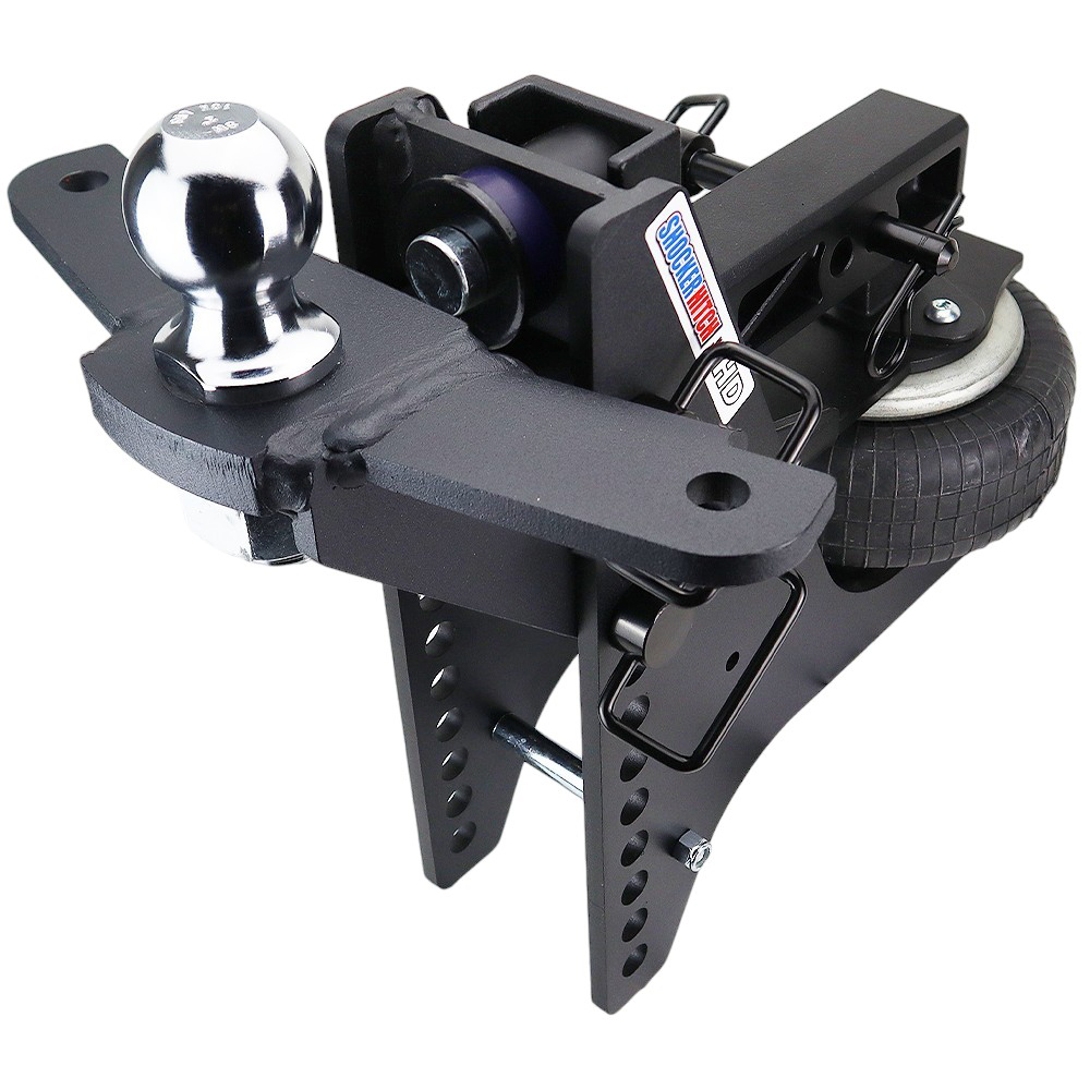 20K Super Drop Max Black Air Hitch & Sway Tab Raised Mount w/ 2" Ball - 2" Receiver