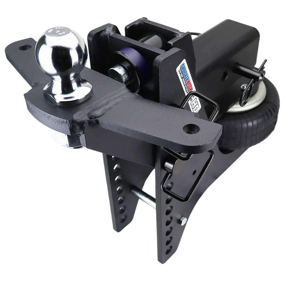 20K Super Drop Max Black Air Hitch & Sway Tab Raised Mount w/ 2" Ball - 3" Receiver