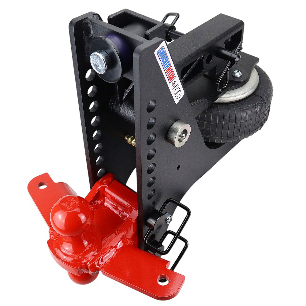 20K Super Drop Max Black Air Hitch & Red Sway Tab Combo Ball - 2" Receiver