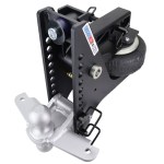 20K Super Drop Max Black Air Hitch & Silver Sway Tab Combo Ball - 2" Receiver