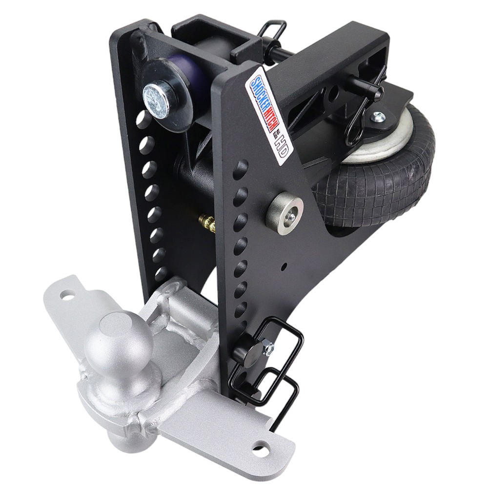 20K Super Drop Max Black Air Hitch & Silver Sway Tab Combo Ball - 2" Receiver