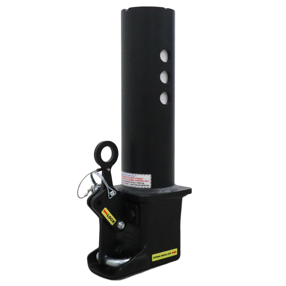 Shocker Gooseneck Stem with Shift Lock Coupler For 5th Wheel Gooseneck Pin Box - Not for Use with Normal Gooseneck Trailer