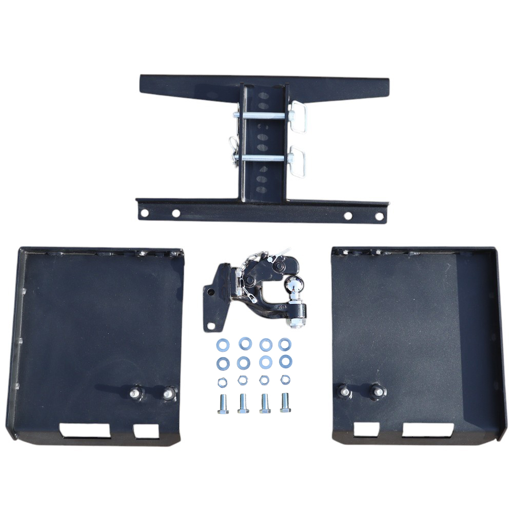 Shocker Skid Steer Trailer Mover Kit - with Pintle Hook & Ball Combo Mount