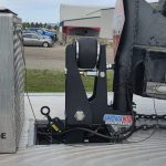 Gooseneck Air Hitch & 9" Offset Multi-Fit Stem with Shift Lock Coupler Installed (Recessed Bed)