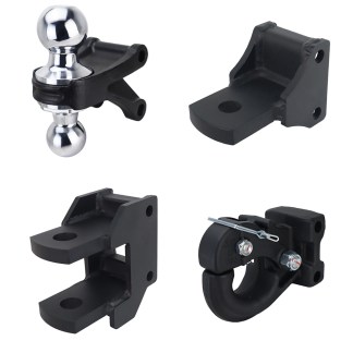 Shocker Farm Mounts Kit - (Chrome Combo Ball, Drawbar, Clevis Pin, Pintle) SH-FTK-C