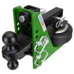 Shocker 20K HD Mean Green Air Hitch with Black Combo Ball Mount - For 2" Receiver