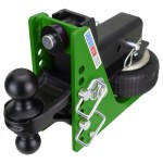 Shocker 20K HD Mean Green Air Hitch with Black Combo Ball Mount - For 3" Receiver
