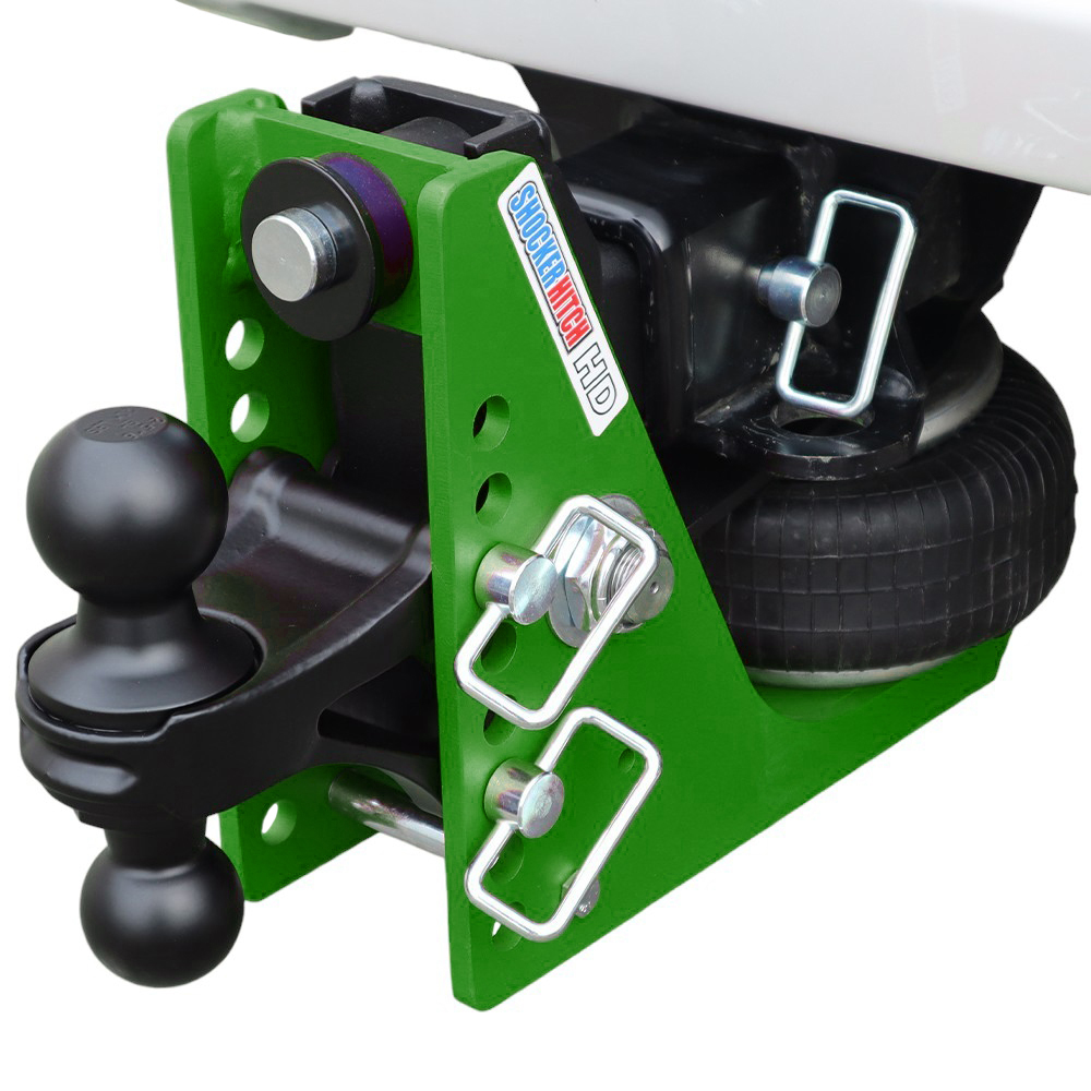 Shocker 20K HD Mean Green Air Hitch with Black Combo Ball Mount