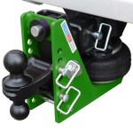 Shocker 20K HD Mean Green Air Hitch with Black Combo Ball Mount