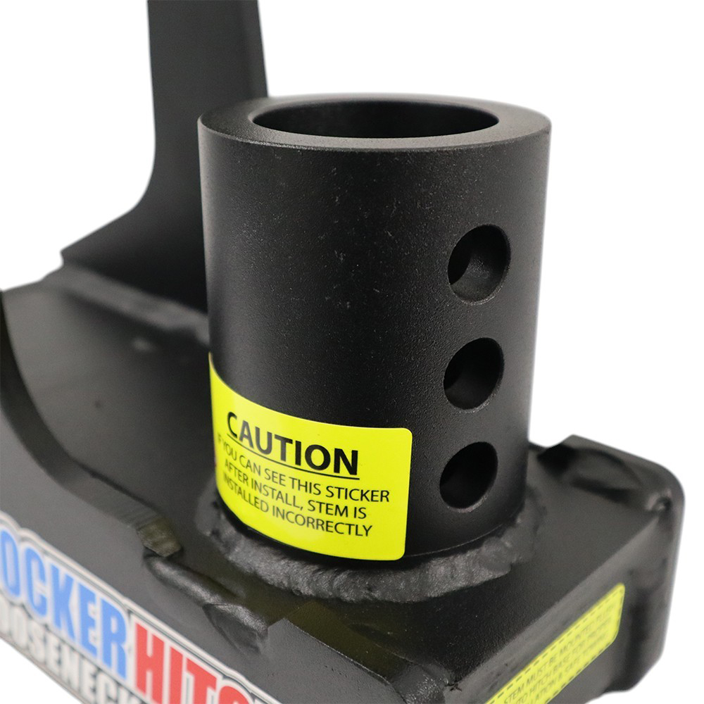 9" Offset Multi-Fit Round Gooseneck Air Stem Base-Close Up