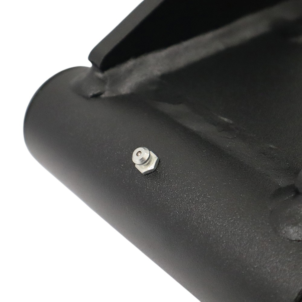 9" Offset Multi-Fit Round Gooseneck Air Stem Base -Grease Zerk