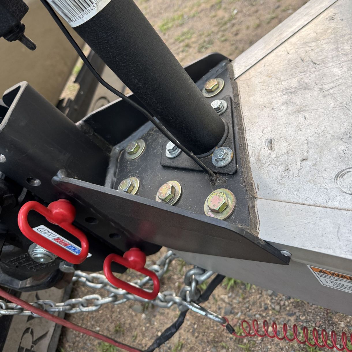 Bolt on Vertical Channel for Aluminum Trailers - Mount to A-Frame