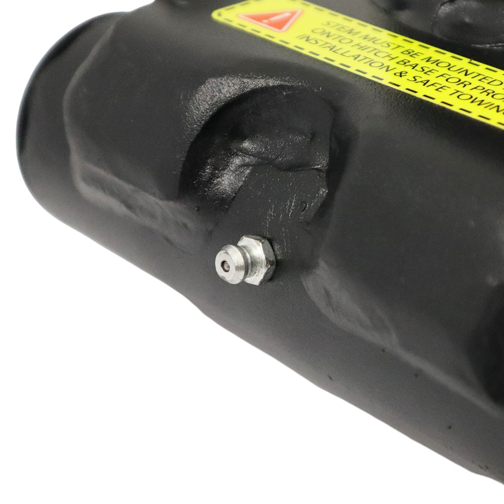 Multi-Fit Round Gooseneck Air Stem Base - Grease Zerk