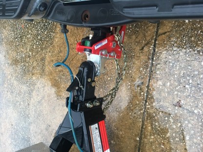 Shocker Air Hitch Installed Top View