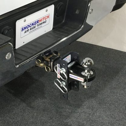 Shocker XR Adjustable Ball Mount with Hitch Ball Installed