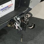 SH-XR100-330 Shocker XR Adjustable Pintle Hook Mount Installed Open