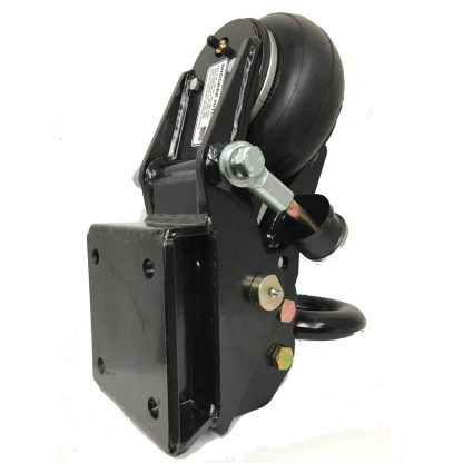 Shocker Air Trailer Tongue Mount Pintle Ring - Square Plate Mount - Rear View