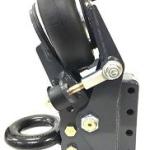 Shocker Air Trailer Tongue Mount Pintle Ring - Vertical Channel Mount - Side View