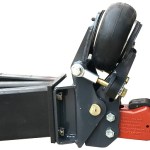 Shocker Air Trailer Tongue Mount Hitch with 2-5/16" Cast Coupler - Square Plate Mount Installed on Trailer